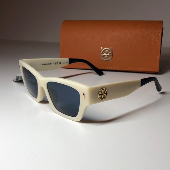 New Authentic Tory Burch TY7169U 1894/80 Cream Sunglasses with Case main image 6